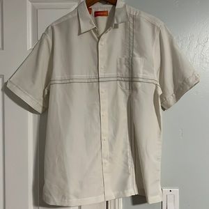 Chispa Mens Button Up Guayabera